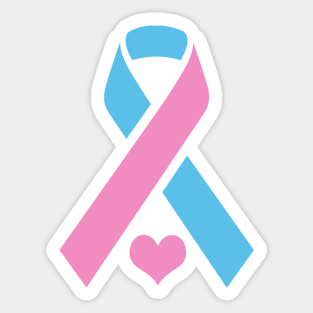 Infant Loss Awareness Ribbon with Heart Sticker